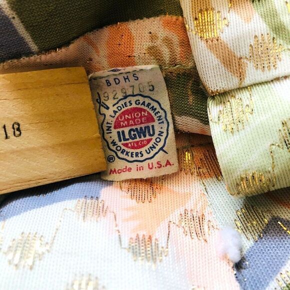 Vintage Blouse by Alice of California Made in Union ILGWU US Sz 10 Very pretty! - Picture 10 of 11